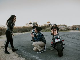 Motorcycle Marriage Proposal