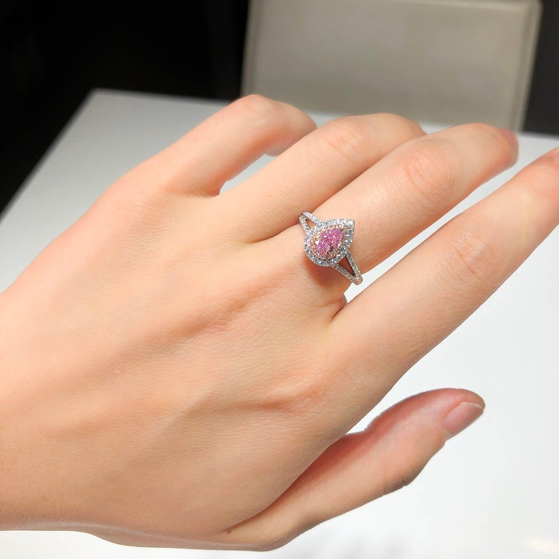 Pink Diamond Engagement Ring 2